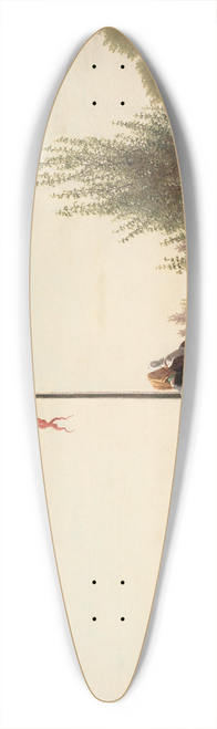 Christen Kbke - A View from Dosseringen near the Sortedam Lake Looking towards the Suburb Nrrebro outside Copenhage 39.3 inch art pintail longboard deck