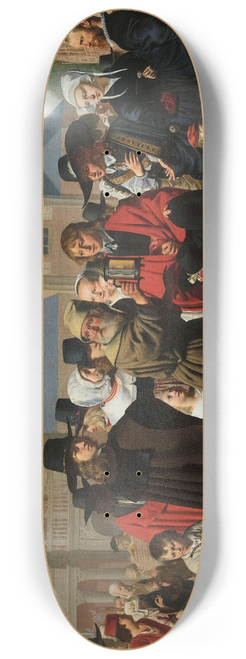 Caesar Van Everdingen - Diogenes Looking for an Honest Man (Portrait Histori of the Steyn Family) 8.25 inch art skate deck