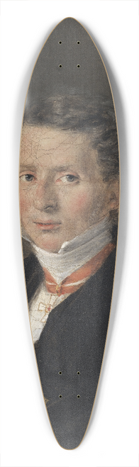 Christian Albrecht Jensen - Mathias Friis von Irgens-Bergh, Danish Charg dAffaires in Dresden 39.3 inch art pintail longboard deck