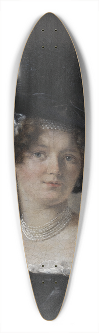 Christian Albrecht Jensen - Mathilde Theresia von Irgens-Bergh, ne Holsten, the Wife of Mathias Friis von Irgens-Bergh 39.3 inch art pintail longboard deck