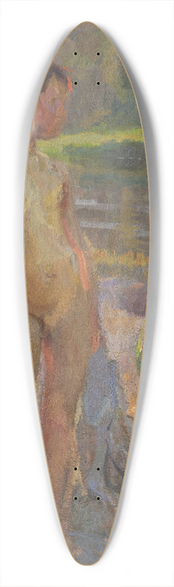 Christian Landenberger - Badender Bub an der Donau 39.3 inch art pintail longboard deck
