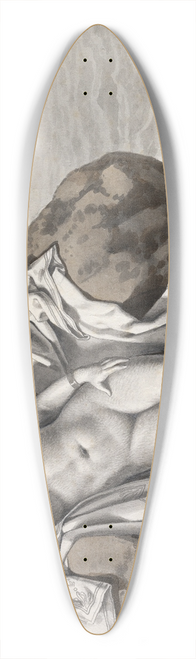 Christoffer Wilhelm Eckersberg - Andromeda chained up to a rock 39.3 inch art pintail longboard deck