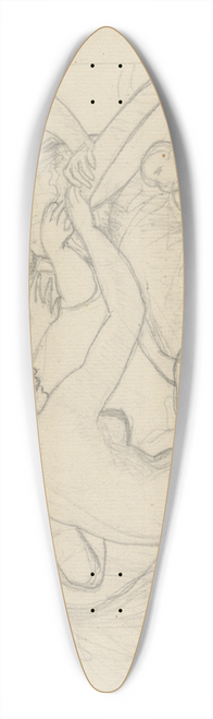 Christoffer Wilhelm Eckersberg - Cecrops dtre afslrer Minervas hemmeligheder 39.3 inch art pintail longboard deck