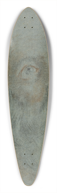 Cigoli (Ludovico Cardi) - Head of a Bearded Man, Looking Up to Right; Study for Saint Catherine of Alexandria Disputing with the Pagan Priests 39.3 inch art pintail longboard deck