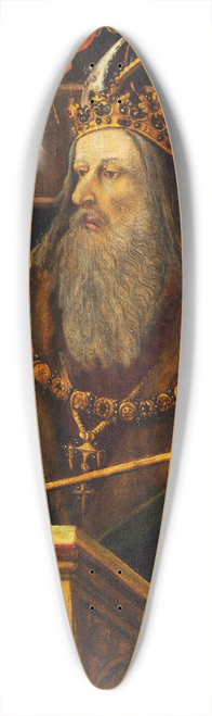 Circle Of Ambrosius Holbein - Idealized Portrait Of The Emperor Justinian 39.3 inch art pintail longboard deck