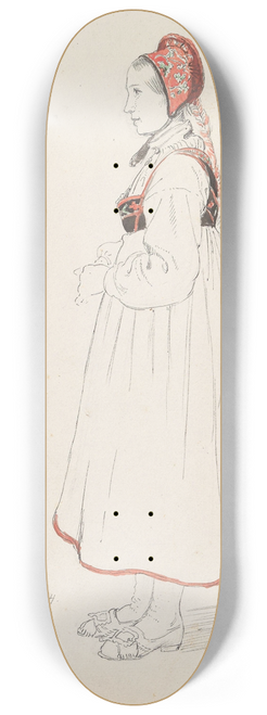 Adolph Tidemand - Gyri Olsdatter, Vestfjorddalen 8.25 inch art skate deck