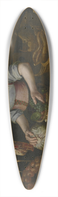 Circle of Lucas van Valckenborch - The Kitchen Maid 39.3 inch art pintail longboard deck