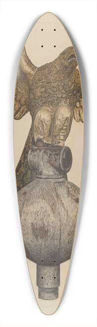 Clarence W. Dawson - Golden Eagle 39.3 inch art pintail longboard deck