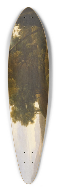 Claude Lorrain - Landscape with Dancing Satyrs and Nymphs 39.3 inch art pintail longboard deck