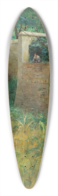 Clovis-Franois-Auguste Didier - La conversation champtre 39.3 inch art pintail longboard deck