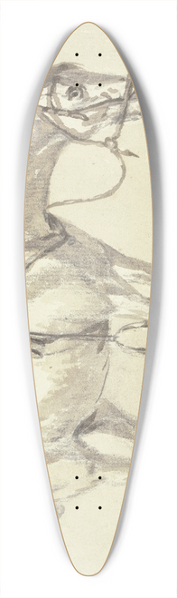 Conrad Gessner - Aufgezumter Schimmel, fressend nach rechts 39.3 inch art pintail longboard deck