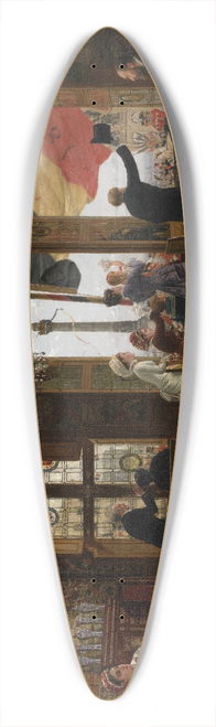 Constant Cap - Remembering the National Festivities of 1880 39.3 inch art pintail longboard deck