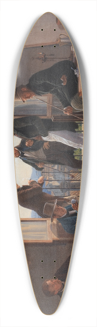 Constantin Hansen - A Group of Danish Artists in Rome 39.3 inch art pintail longboard deck