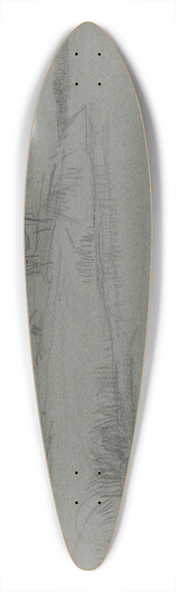 Constant Troyon - River Bank with Cattle 39.3 inch art pintail longboard deck