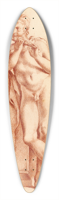 Cornelis Pronk - Beeld van staande naakte jongen met fluit 39.3 inch art pintail longboard deck