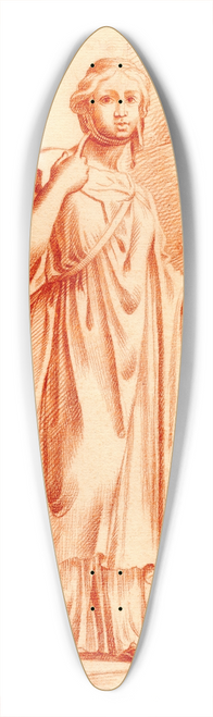 Cornelis Pronk - Beeld van staande vrouw, het hoofd verbonden 39.3 inch art pintail longboard deck