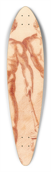 Cornelis Pronk - Beeld van twee jonge mannen 39.3 inch art pintail longboard deck