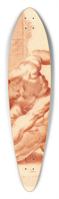 Cornelis Pronk - Beeld van twee worstelaars 39.3 inch art pintail longboard deck