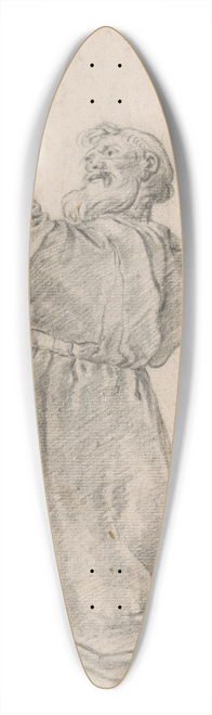 Cornelis Saftleven - Kneeling Monk Holding a Crucifix 39.3 inch art pintail longboard deck