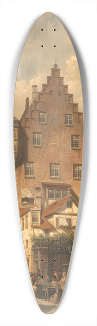 Cornelis Springer - Der Schne Brunnen in Nuremberg 39.3 inch art pintail longboard deck