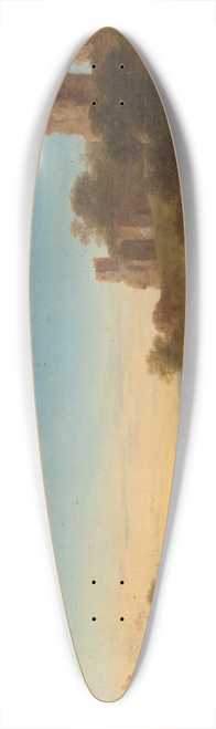 Cornelis Van Poelenburch - Satyrs and sleeping nymphs against Italian landscape 39.3 inch art pintail longboard deck