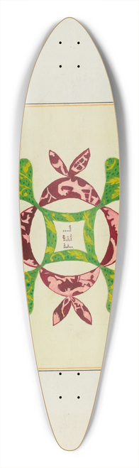 Cornelius Christoffels and Margaret Linsley - Pieced Autograph Quilt (1 Piece) 39.3 inch art pintail longboard deck