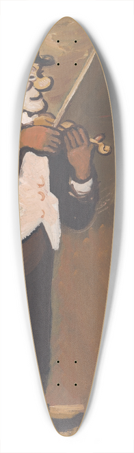 Cyprin Majernk - Clown Playing the Violin 39.3 inch art pintail longboard deck