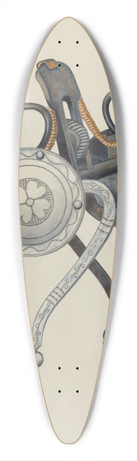Dana Bartlett - Bit 39.3 inch art pintail longboard deck