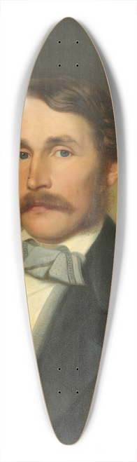 Daniel Cornelius Gesell - Portrait of Lorenz Faller 39.3 inch art pintail longboard deck