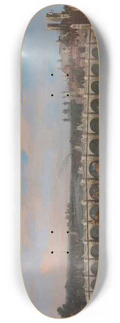 Canaletto - Westminster Bridge, with the Lord Mayors Procession on the Thames 8.25 inch art skate deck