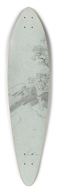 Daniel Huntington - Point on Traps. July 30. 72, from asketchbook 39.3 inch art pintail longboard deck
