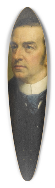 Daniel Huntington - Portrait Of Cornelius Vanderbilt II 39.3 inch art pintail longboard deck