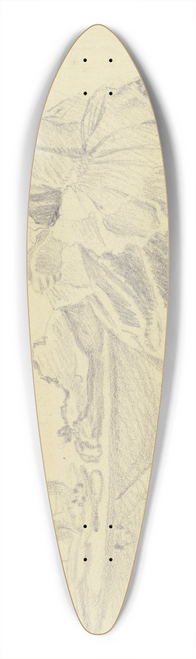 Daniel Nikolaus Chodowiecki - Junge Dame mit Handarbeit, im Profil nach links, neben einem Tisch sitzend 39.3 inch art pintail longboard deck