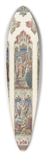 Dante Gabriel Rossetti - Design for Old Testament Window 39.3 inch art pintail longboard deck