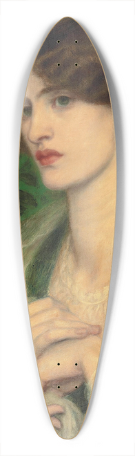 Dante Gabriel Rossetti - The Salutation Of Beatrice 39.3 inch art pintail longboard deck