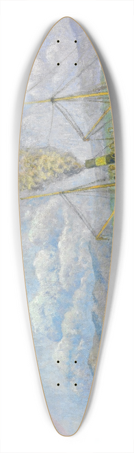 Daro de Regoyos - The Downpour. Santoa Bay 39.3 inch art pintail longboard deck