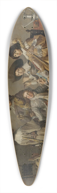 David Bailly - Musical Entertainment 39.3 inch art pintail longboard deck