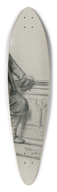 David Bles - Velleman, a character from Jacob van Lenneps Ferdinand Huyck 39.3 inch art pintail longboard deck