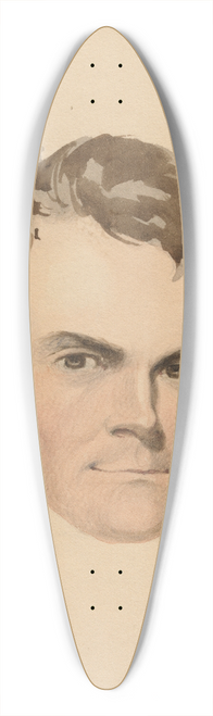 David Claypoole Johnston - Self-Portrait 39.3 inch art pintail longboard deck