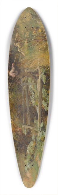David Farquharson - Return from the field 39.3 inch art pintail longboard deck
