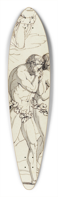 David Humbert de Superville - De engel verdrijft Adam en Eva uit het paradijs 39.3 inch art pintail longboard deck