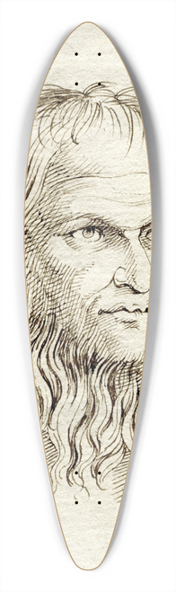 David Humbert de Superville - Kop van bebaarde (-jaarde) man: wellicht Luthers vader 39.3 inch art pintail longboard deck