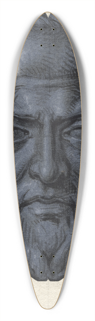 David Humbert de Superville - Kop van Oldenbarnevelt, en face: sculptuur 39.3 inch art pintail longboard deck