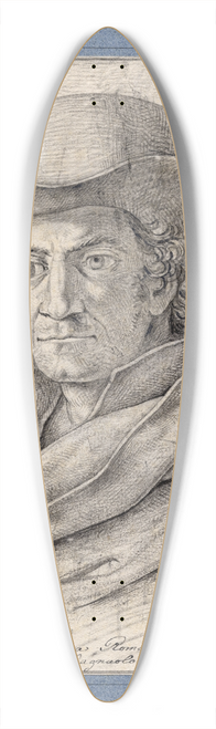 David Humbert de Superville - Portrait of Filippo Larivera, bust turned to the left 39.3 inch art pintail longboard deck