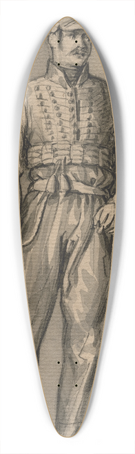 David Humbert de Superville - Portret van een staande huzaar 39.3 inch art pintail longboard deck