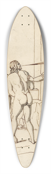 David Humbert de Superville - The expulsion from Paradise, after a fresco in the Camposanto at Pisa 39.3 inch art pintail longboard deck