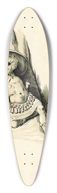 David Humbert de Superville - The suicide of Ajax 39.3 inch art pintail longboard deck