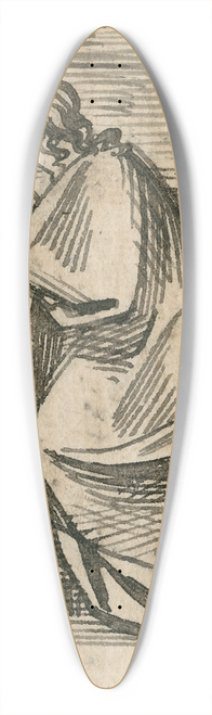 David Humbert de Superville - Zittende vrouw in lange mantel, de elleboog op verhoging 39.3 inch art pintail longboard deck