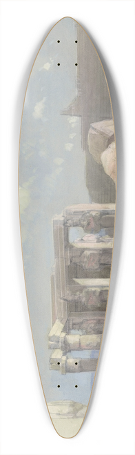 David Roberts - Fragments of a Colossal statue at the Memnonium, Thebes 39.3 inch art pintail longboard deck David Roberts - Fragments of a Colossal statue at the Memnonium, Thebes 39.3 inch art pintail longboard deck
