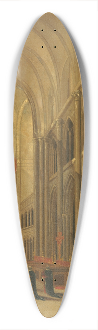 David Roberts - Going to Mass 39.3 inch art pintail longboard deck
